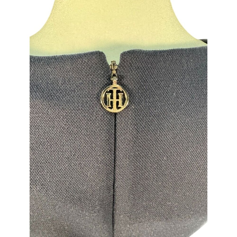 Tommy Hilfiger Size M Blue & White Striped Sheath Dress Womens stretch comfort - Picture 6 of 8